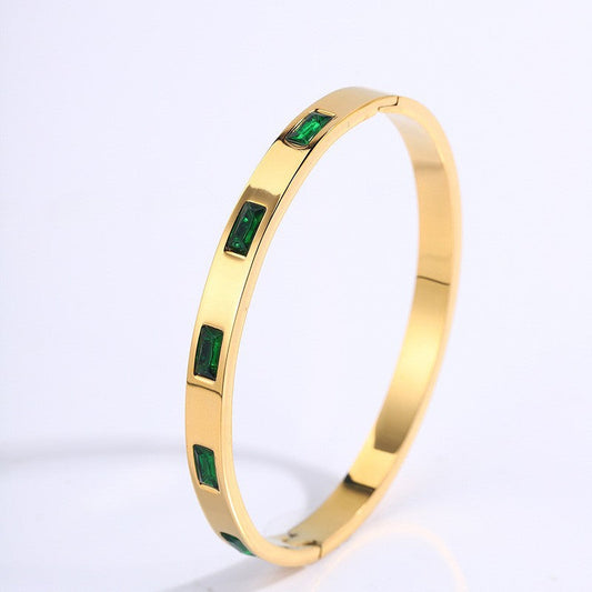 Renata Scarlatti Bracelet Black | Gold 16k