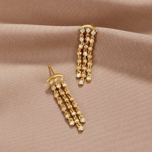 Uhani Moondrop Kristalni Slap