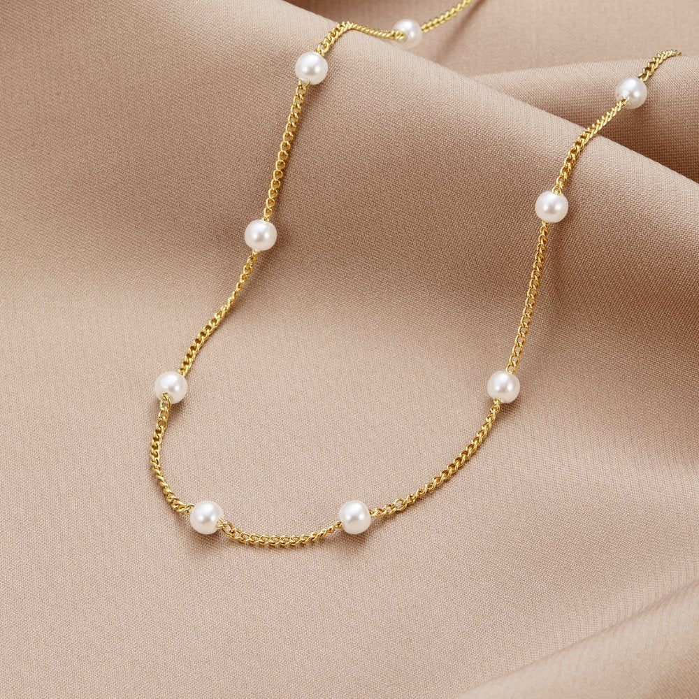Nura Biserna Ogrlica | Zlato 18k