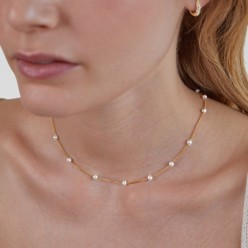 Nura Biserna Ogrlica | Zlato 18k