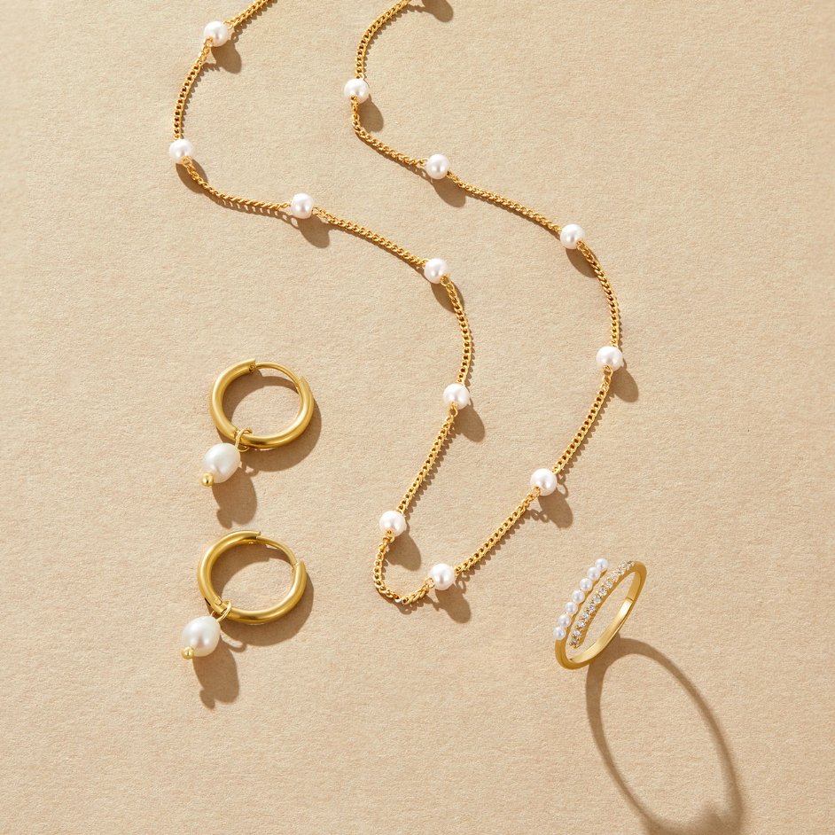 Nura Biserna Ogrlica | Zlato 18k