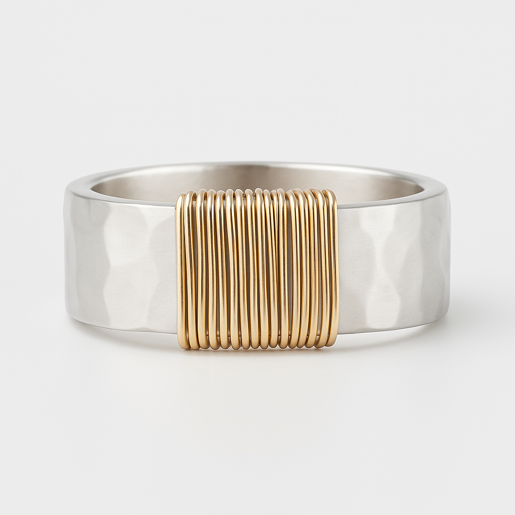 Vintage Zlato-Srebrni Prstan