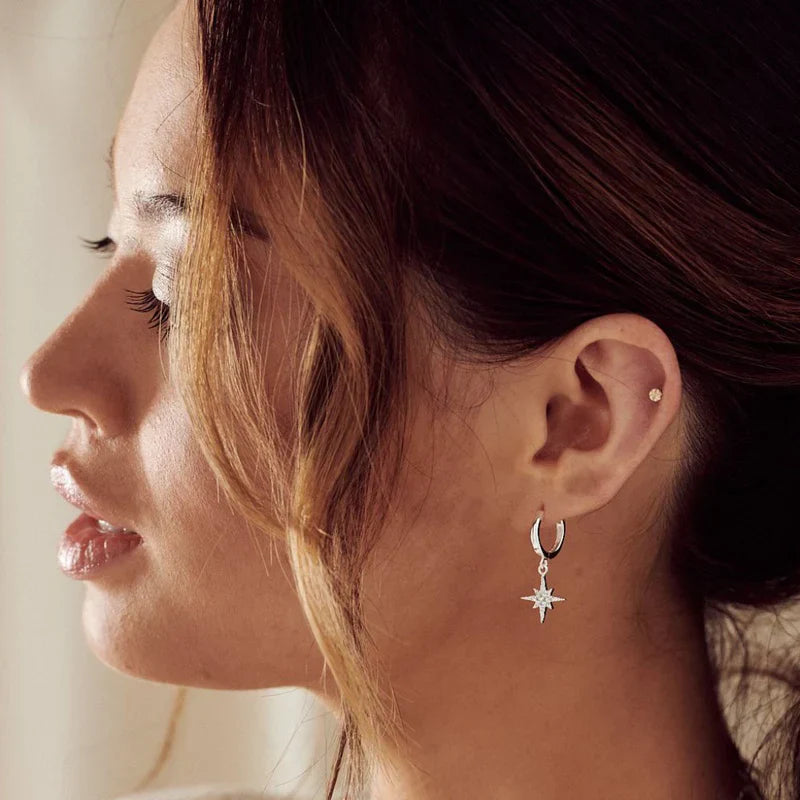 The Vudu Earrings | White 18k