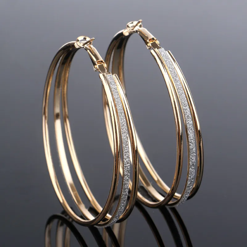 Vintage Gold Hoop Earrings Polished