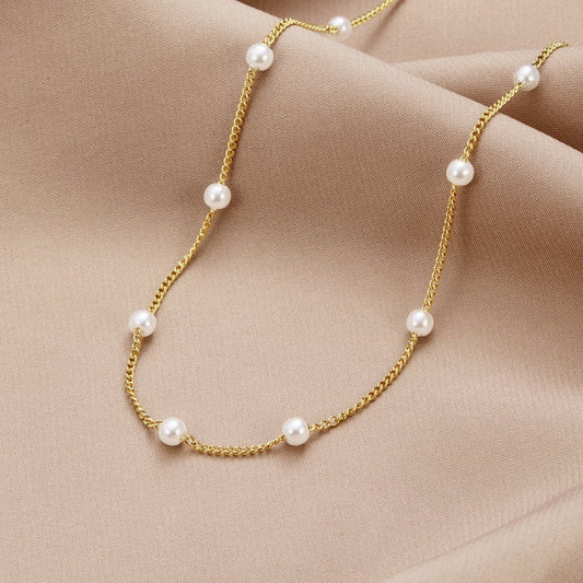 Nura Biserna Ogrlica | Zlato 18k